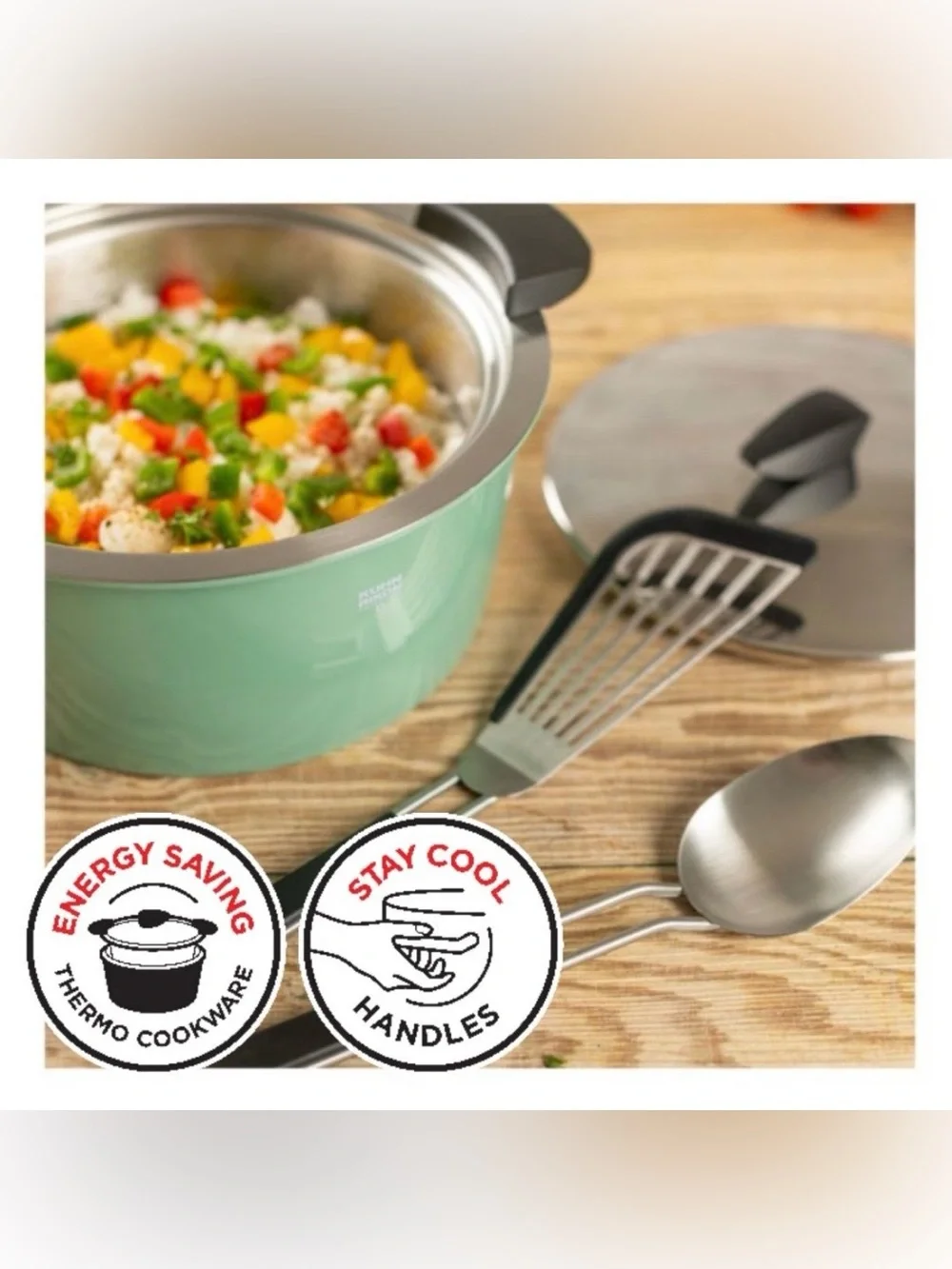 HOTPAN® Serving Casserole Green 2L/18CM